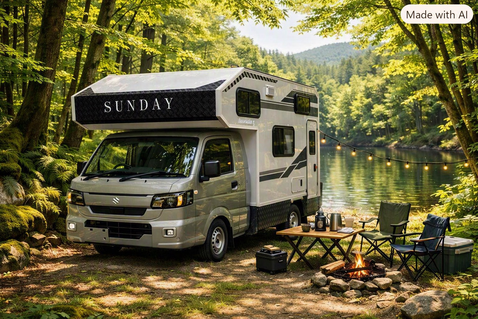 TabiWanの軽トラキャンピングカー Sunday Compact